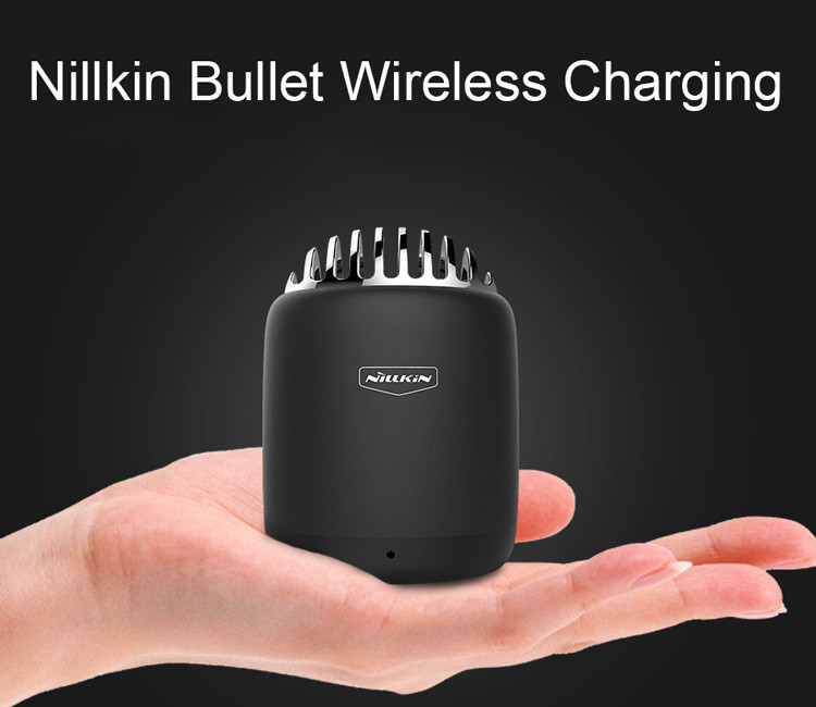Колонка Bluetooth портативная Nillkin Bullet Wireless Charging - Черная - фото 6 - id-p123178942