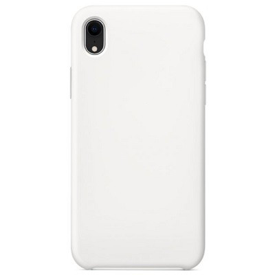 Силиконовый чехол белый для Apple iPhone XR - фото 2 - id-p151334579
