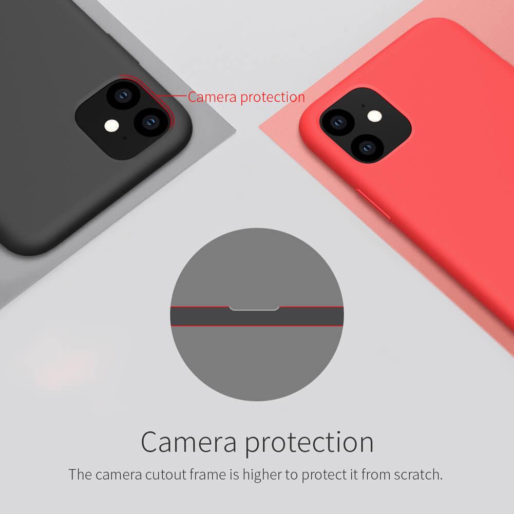 Силиконовый чехол-накладка Nillkin Flex PURE красный для Apple iPhone 11 Pro - фото 7 - id-p111160210