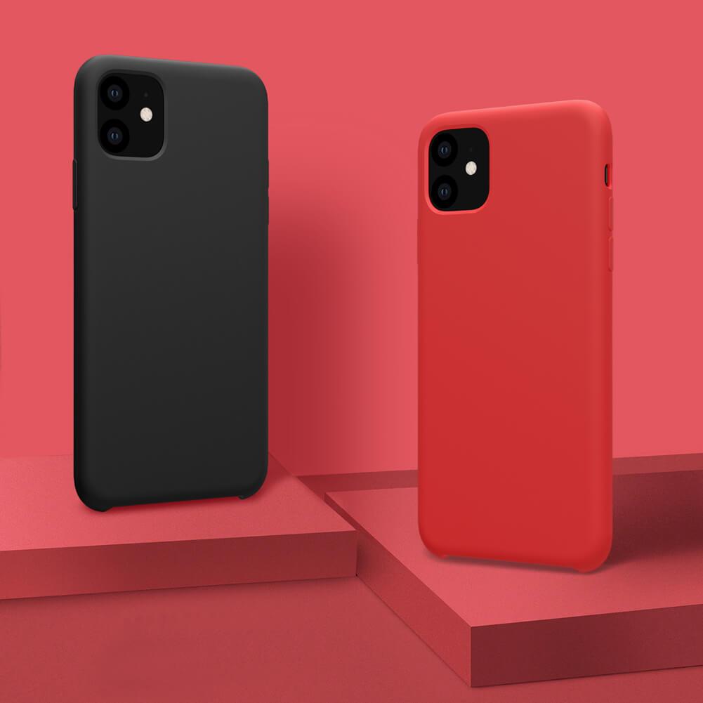 Силиконовый чехол-накладка Nillkin Flex PURE красный для Apple iPhone 11 Pro - фото 8 - id-p111160210