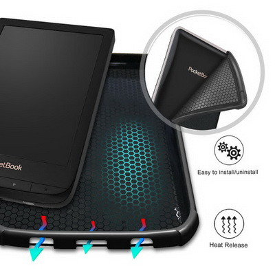 Полиуретановый чехол TPU Cover Case красный для PocketBook Touch Lux 4 - фото 5 - id-p122975114