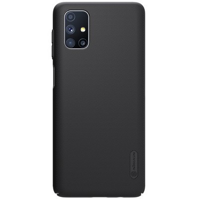 Пластиковый чехол с подставкой Nillkin Super Frosted Shield Черный для Samsung Galaxy M51 - фото 1 - id-p142782331