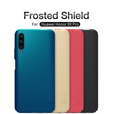 Пластиковый чехол с подставкой Nillkin Super Frosted Shield Синий для Huawei Honor 9X Pro - фото 5 - id-p106832380