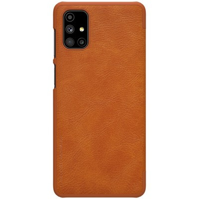 Кожаный чехол Nillkin Qin Leather Case Коричневый для Samsung Galaxy M51 - фото 2 - id-p151625290