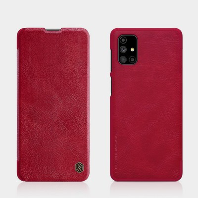 Кожаный чехол Nillkin Qin Leather Case Красный для Samsung Galaxy M51 - фото 4 - id-p142782347