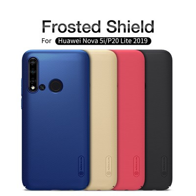Пластиковый чехол с подставкой Nillkin Super Frosted Shield Золотой для Huawei P20 Lite 2019 (Nova 5i) - фото 5 - id-p106832404