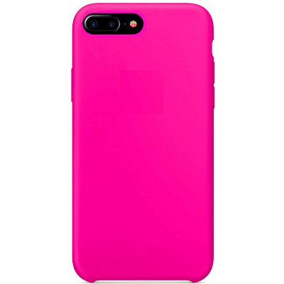 Силиконовый чехол ярко-розовый для Apple iPhone 7 Plus - фото 1 - id-p158105708