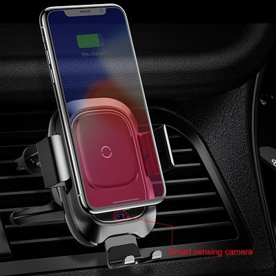 Держатель с беспроводной зарядкой Baseus Smart Vehicle Bracket Wireless Charger (WXZN-01) - фото 7 - id-p97024177