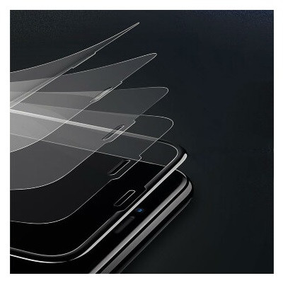 Матовое стекло Baseus 0.3 mm Full-screen Curved Frosted Glass (SGAPIPH58-KM01) для Apple iPhone 11 Pro - фото 4 - id-p158667659