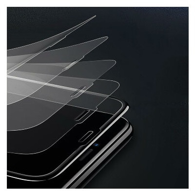 Матовое стекло Baseus 0.3 mm Full-screen Curved Frosted Glass (SGAPIPH65-KM01) для Apple iPhone XS Max - фото 4 - id-p158667660