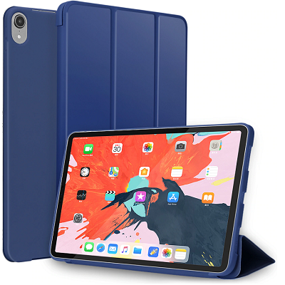 Полиуретановый чехол с силиконовой основой YaleBos Tpu Case синий для Apple iPad Air (2020) - фото 1 - id-p143711315