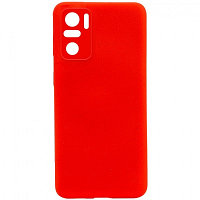 Силиконовый чехол Silicone Case красный для Xiaomi Redmi Note 10