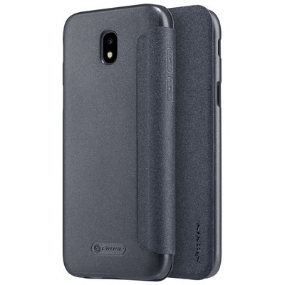 Полиуретановый чехол книга Nillkin Sparkle Leather Case Black для Samsung J530F Galaxy J5 (2017) - фото 4 - id-p163025008