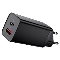 Сетевое зарядное устройство Baseus GaN2 Lite Quick Charger C+U 65W (CCGAN2L-B01)