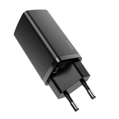 Сетевое зарядное устройство Baseus GaN2 Lite Quick Charger C+U 65W (CCGAN2L-B01) - фото 2 - id-p159090187