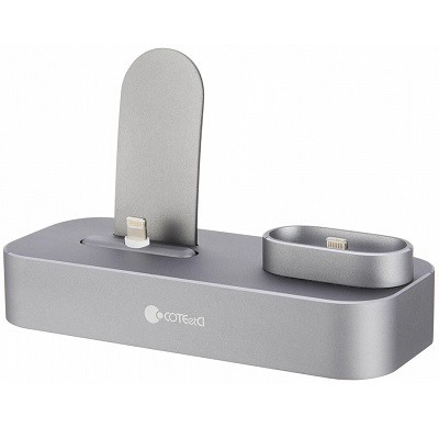 Док-станция COTEetCI Base22 (CS7205-GY) для iPhone/AirPods Серый - фото 1 - id-p159632355