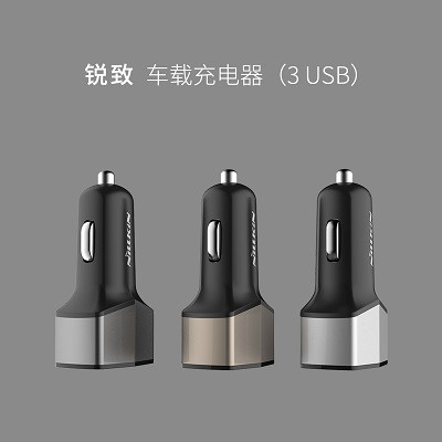 Азу Nillkin Celerity Car Charger Grey 6.4A 32W ( 3 выхода: Type-C и 2 Usb ) - фото 10 - id-p67729173