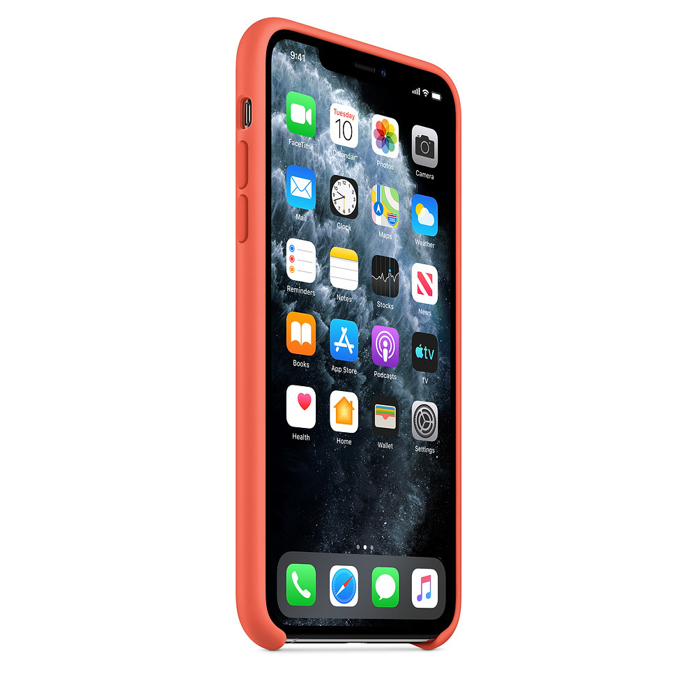 Силиконовый чехол оранжевый для Apple iPhone 11 Pro Max - фото 5 - id-p129881736