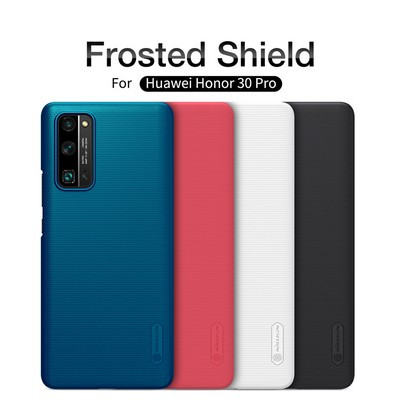 Пластиковый чехол с подставкой Nillkin Super Frosted Shield Черный для Huawei Honor 30 Pro - фото 5 - id-p132918459