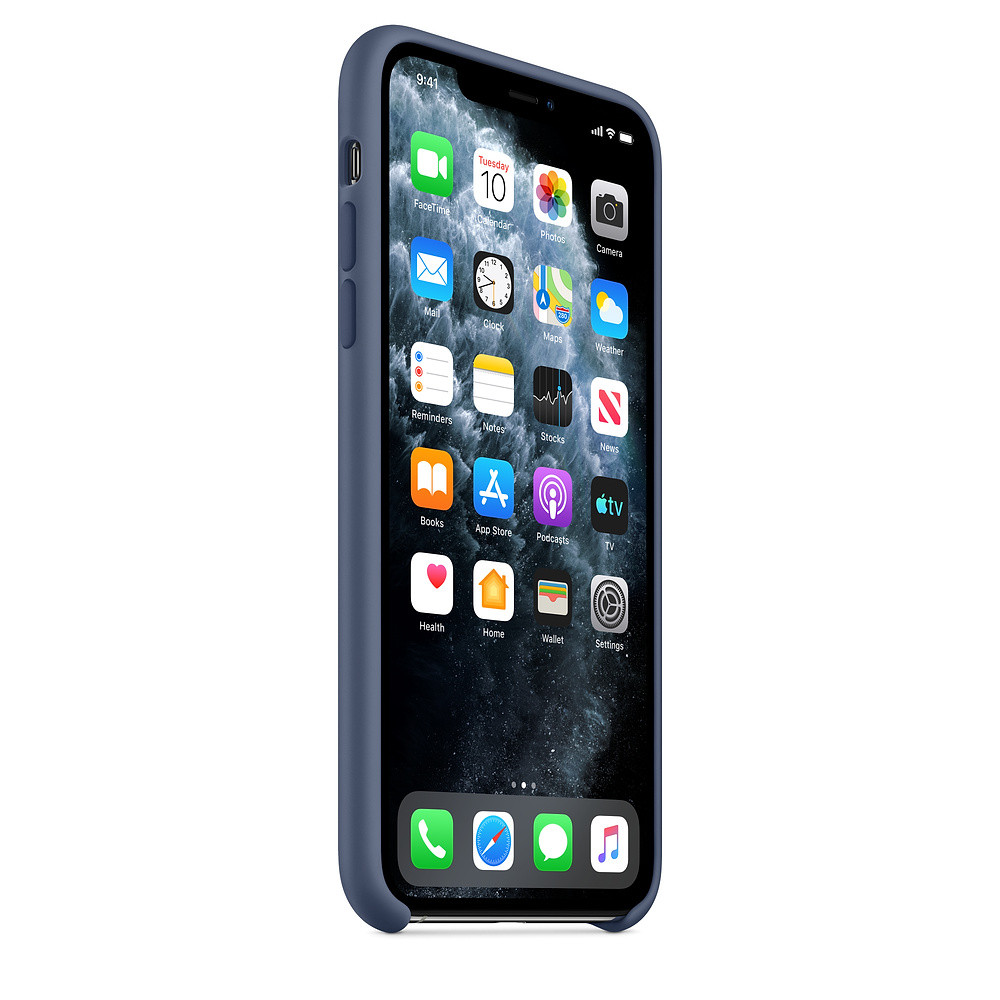 Силиконовый чехол синий для Apple iPhone 11 Pro Max - фото 5 - id-p123141482
