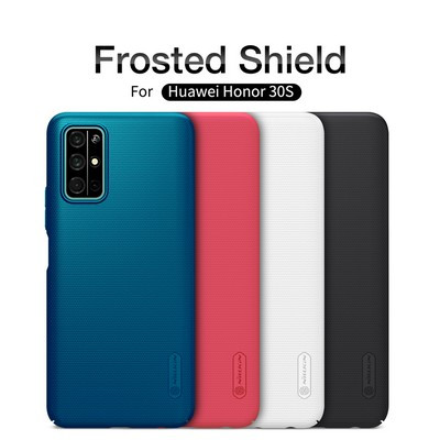 Пластиковый чехол с подставкой Nillkin Super Frosted Shield Красный для Huawei Honor 30s - фото 5 - id-p132918462