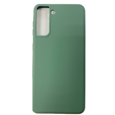 Силиконовый чехол Silicone Case зеленый для Samsung Galaxy S21 Plus - фото 1 - id-p146371067