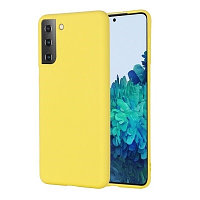 Силиконовый чехол Silicone Case желтый для Samsung Galaxy S21 Plus