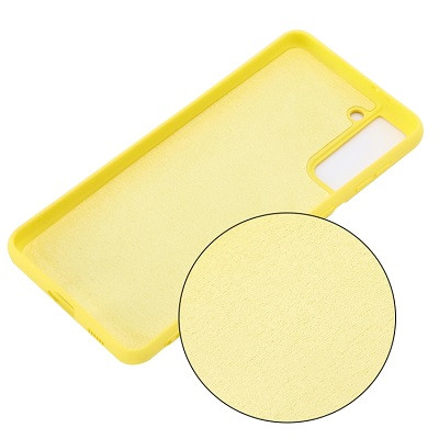 Силиконовый чехол Silicone Case желтый для Samsung Galaxy S21 Plus - фото 3 - id-p146371069