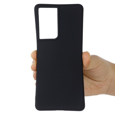Силиконовый чехол Silicone Case черный для Samsung Galaxy S21 Ultra - фото 2 - id-p146371071