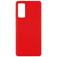 Силиконовый чехол Silicone Case красный для Samsung Galaxy S20 FE