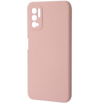 Силиконовый чехол Silicone Case светло-розовый для Xiaomi Poco M3 Pro - фото 1 - id-p160962595