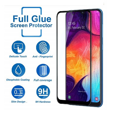Противоударное защитное стекло Full Glue 0.3mm на полный экран для Samsung Galaxy A22 - фото 3 - id-p160962598