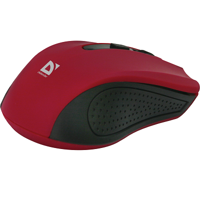 Беспроводная оптическая мышь Defender Accura MM-935 красный,4 кнопки,800-1600 dpi - фото 3 - id-p161801649