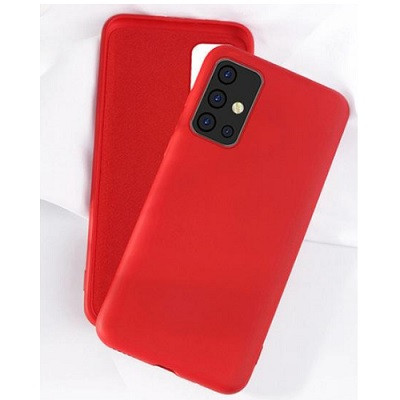 Силиконовый чехол с защитой камеры Silicone Case красный для Huawei Honor 10X Lite - фото 1 - id-p148375945