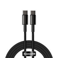 Кабель Baseus Tungsten Gold Fast Charging Data Cable Type-C PD 100W (CATWJ-A01) 2м