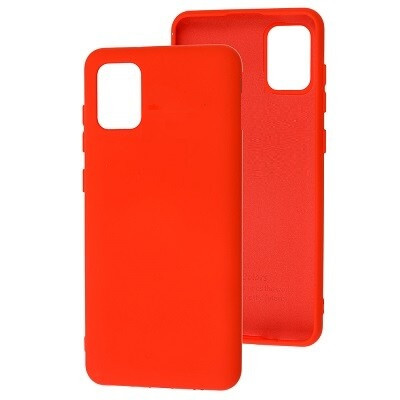 Силиконовый чехол Silicone Case красный для Samsung Galaxy M31s - фото 1 - id-p148648076