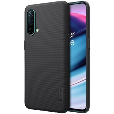 Пластиковый чехол с подставкой Nillkin Super Frosted Shield Черный для OnePlus Nord CE 5G - фото 3 - id-p164211471