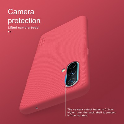 Пластиковый чехол с подставкой Nillkin Super Frosted Shield Черный для OnePlus Nord CE 5G - фото 4 - id-p164211471