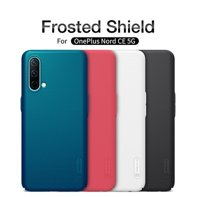 Пластиковый чехол с подставкой Nillkin Super Frosted Shield Черный для OnePlus Nord CE 5G - фото 6 - id-p164211471