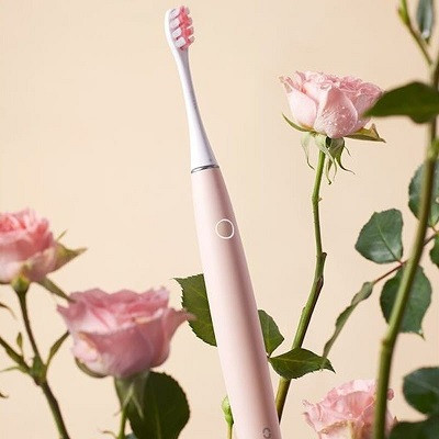 Электрическая зубная щётка Oclean Air 2 Elcteric Toothbrush (Розовый, Международная версия, 4 насадки) - фото 4 - id-p149001068