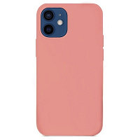 Силиконовый чехол Silicone с открытым низом розовый для Apple iPhone 12 mini