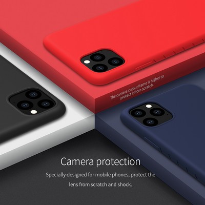 Силиконовый бампер Nillkin Rubber-wrapped Protective Case Красный для Apple iPhone 11 Pro - фото 5 - id-p111160272