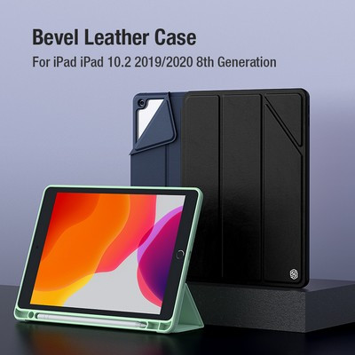 Полиуретановый чехол Nillkin Bevel Leather Case Синий для Apple iPad 10.2 - фото 10 - id-p164211510