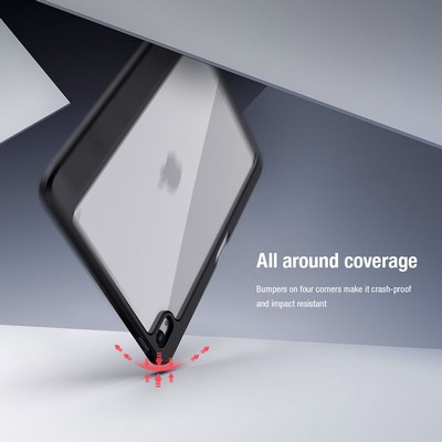 Полиуретановый чехол Nillkin Bevel Leather Case Черный для Apple iPad Air (2020) - фото 6 - id-p164211512