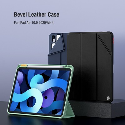 Полиуретановый чехол Nillkin Bevel Leather Case Черный для Apple iPad Air (2020) - фото 10 - id-p164211512