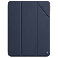 Полиуретановый чехол Nillkin Bevel Leather Case Синий для Apple iPad Pro 11 (2021)