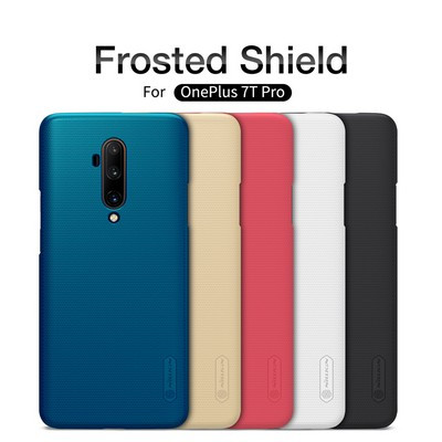 Пластиковый чехол с подставкой Nillkin Super Frosted Shield Черный для OnePlus 7T Pro - фото 5 - id-p113082710