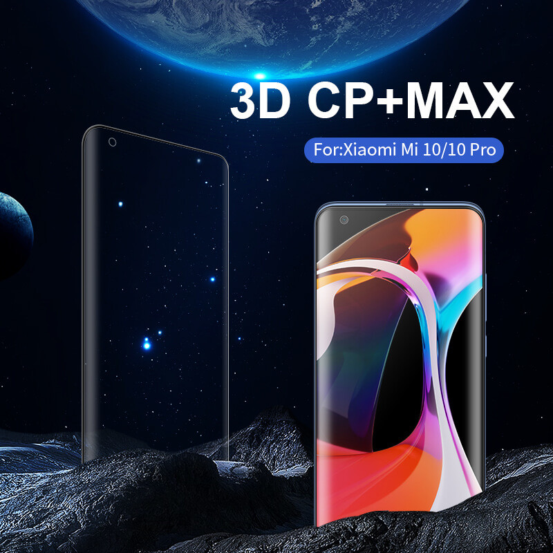 Защитное стекло Nillkin 3D CP+Max черное для Xiaomi Mi10 Pro - фото 5 - id-p133085948