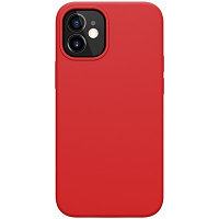 Силиконовая накладка с пластиной Magsafe Nillkin Flex Pure Pro Case Красная для Apple iPhone 12