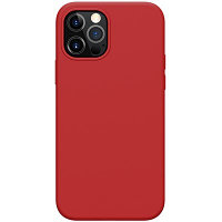 Силиконовая накладка с пластиной Magsafe Nillkin Flex Pure Pro Case Красная для Apple iPhone 12 Pro